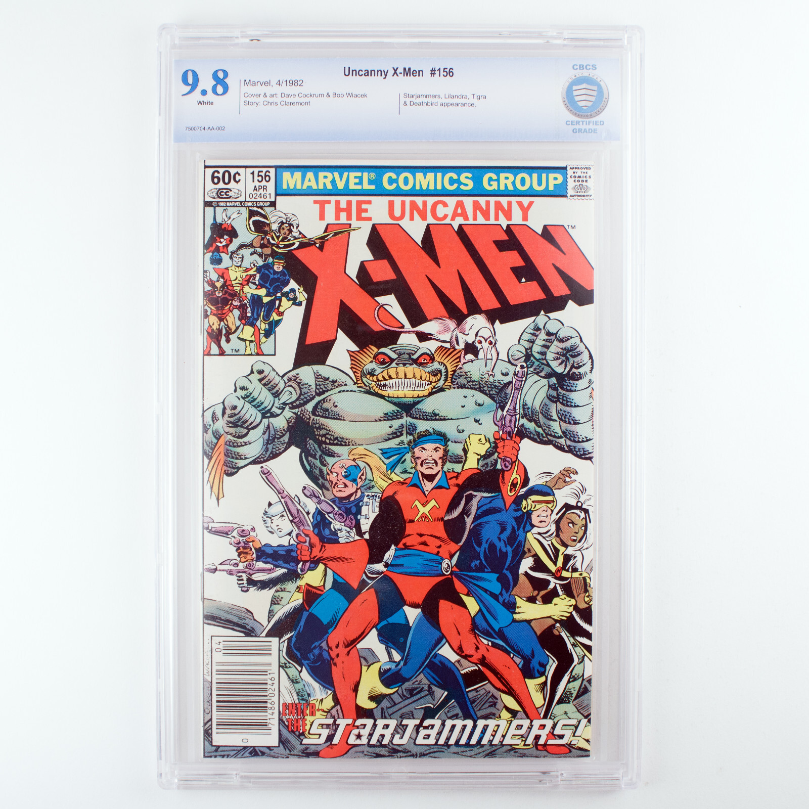 Uncanny X-Men - #156 - CBCS  9.8 - White pgs. - Lilandra - Tigra - Starjammers