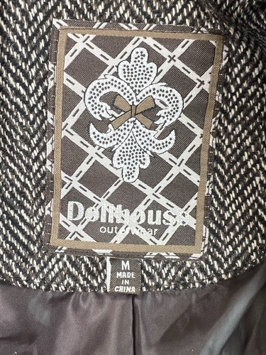 Blazer de tweed para mujer talla mediana marrón espiga VELVETEEN ribete casa de muñecas - Imagen 11 de 14