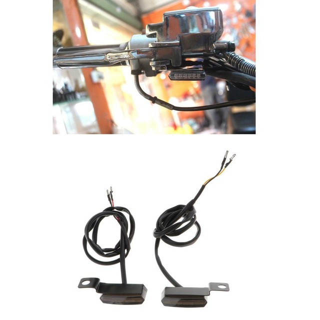 1 Pair Motorcycle Turn Signal Light Lamp Indicators Universal 12V for