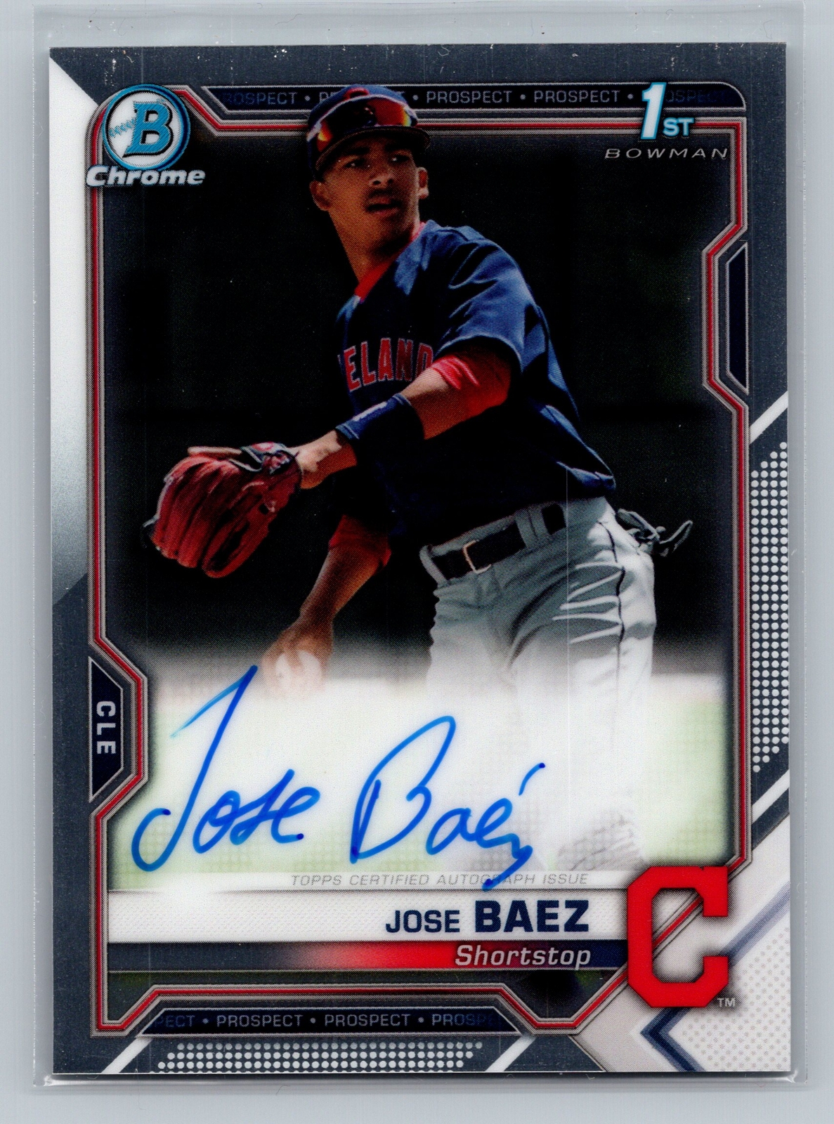 2021 Bowman Chrome #CPA-JB Jose Baez Prospect Autographs