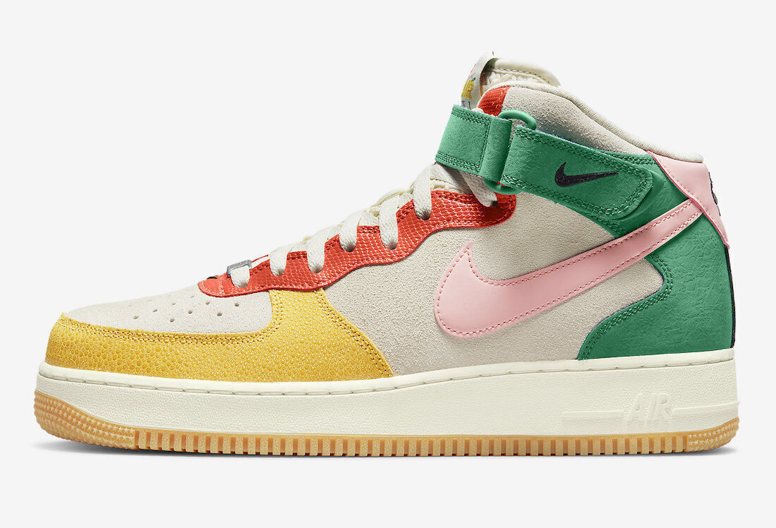 Nike Air Force 1 Mid NH Fruit & Veg Shoes Vivid Sulfur Rush