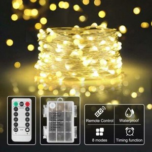 Fairy-Lights-Wire-Fairy-Lights-100LED-10M-8-modes-with-Remote-Control-Warm-White