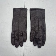 Vintage Fownes Brown Leather Acrylic Lined Gloves Women  s Size 7