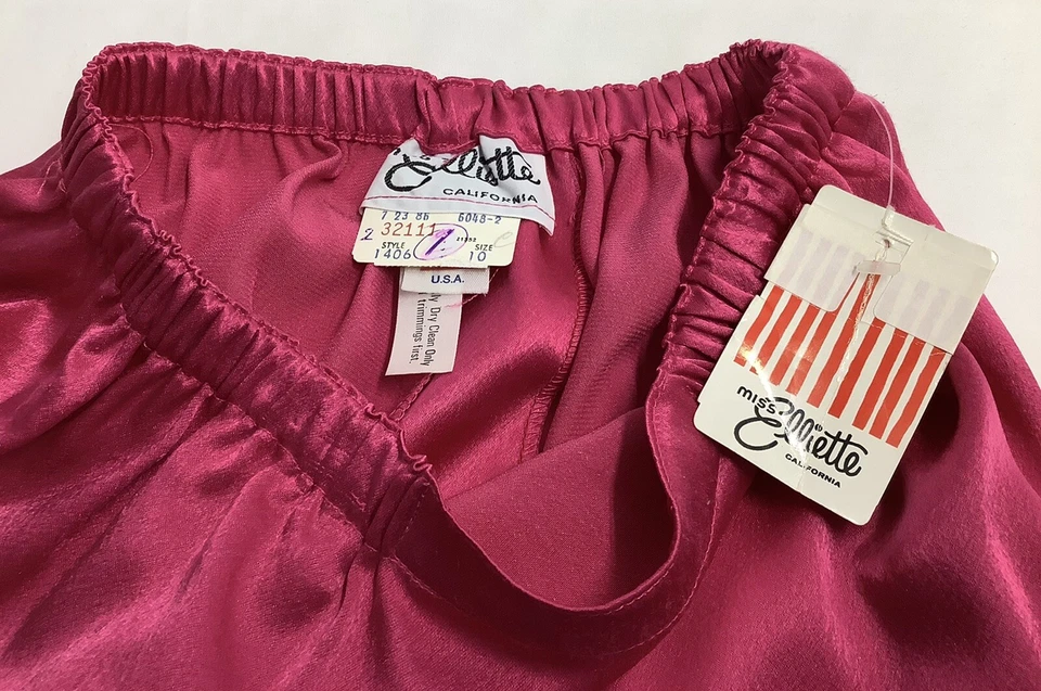 Falda de satén rosa frambuesa Miss Elliette para mujer talla 10 MFC230615/SSk2 nueva de stock Foto 3 de 4