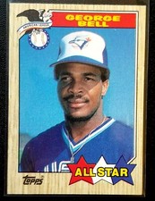 1987 Topps All Star # 612 George Bell Toronto Blue Jays 1986 All AL Leader
