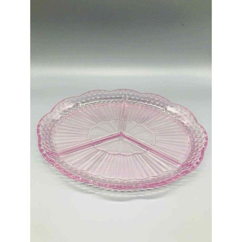 Emily’s Attic Pink Hobnail Divided Relish Tray by Gorham - Picture 4 of 5