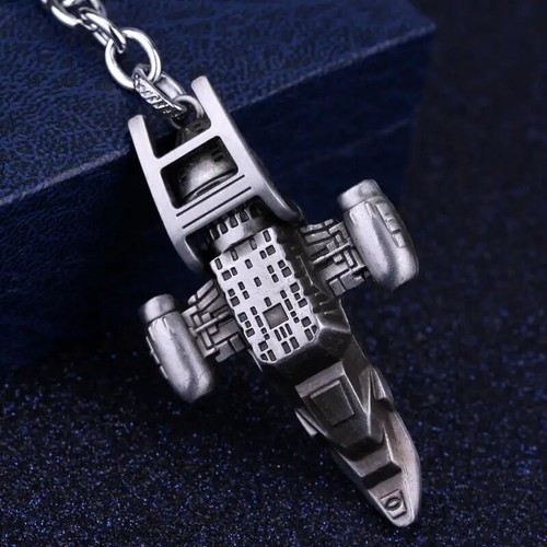 Film Raumschiff Schild Roboter Schlüsselanhänger Sammlung Metall Anhänger Keyring für Männer - Bild 22 von 44