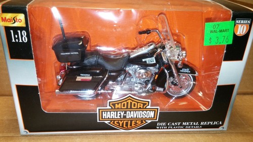 MAISTO 1/18 - Series 10 Motorcycle Harley-Davidson Oklahoma Highway Patrol