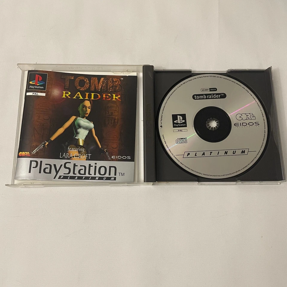 Tomb Raider PS1 PlayStation 1 PSX PAL Game Complete with Manual Platinum | AUS - Image 2 of 3