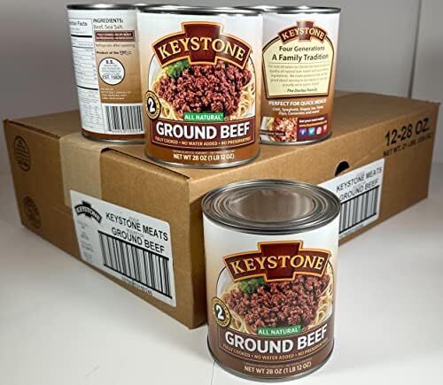All Natural Ground Beef 28 Ounce Long Term Emergency Survival Food Canned Mea... - Picture 2 of 8