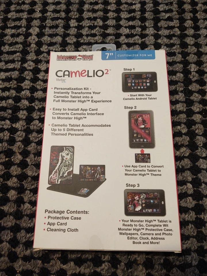 Monster High Kit Personalizador Estuche Protector, Tarjeta App, Paño de Limpieza Tablet 7"  Foto 2 de 4
