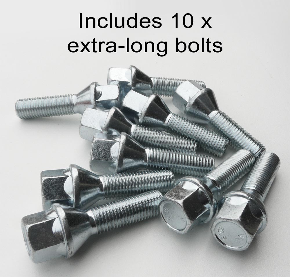 12MM ALLOY WHEEL SPACERS + BOLTS (M12X1.5) FOR BMW 3SERIES E36 E46 E90
