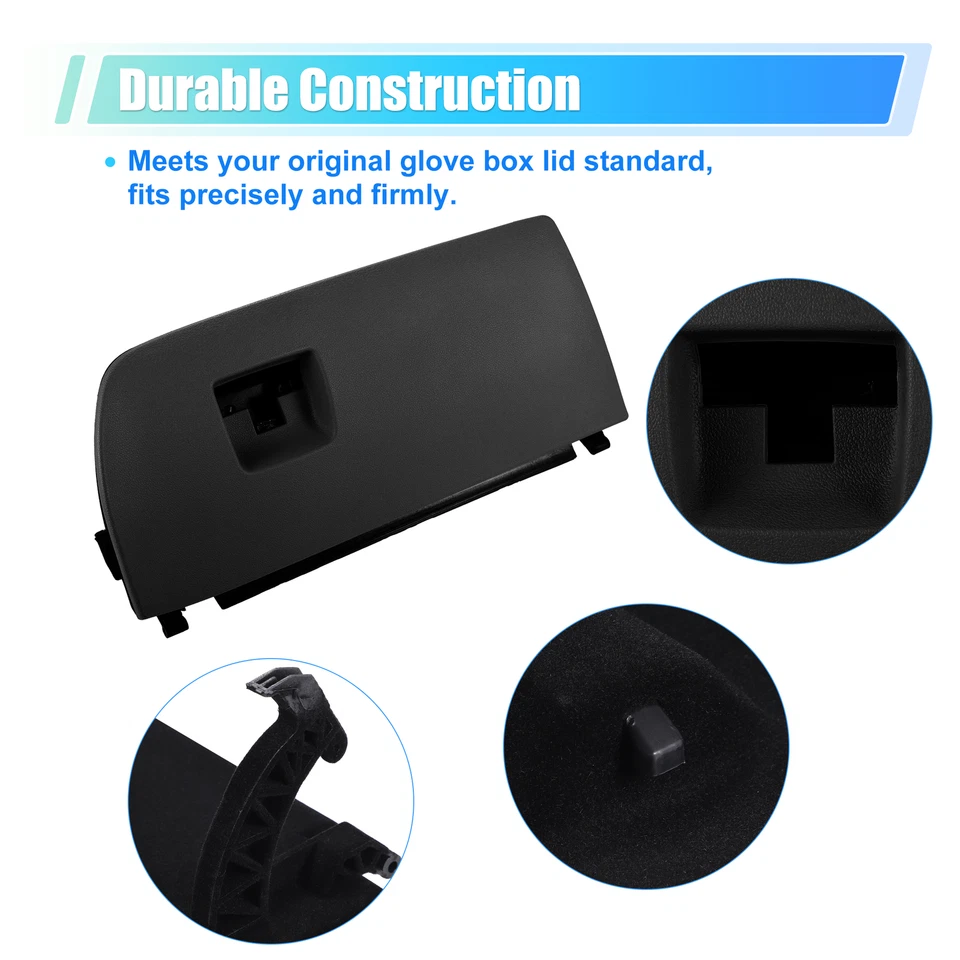 Tapa de la cubierta de la puerta de la guantera del tablero negra apta para BMW X3 F25 F26 2011-2018 51166839000 Foto 4 de 4