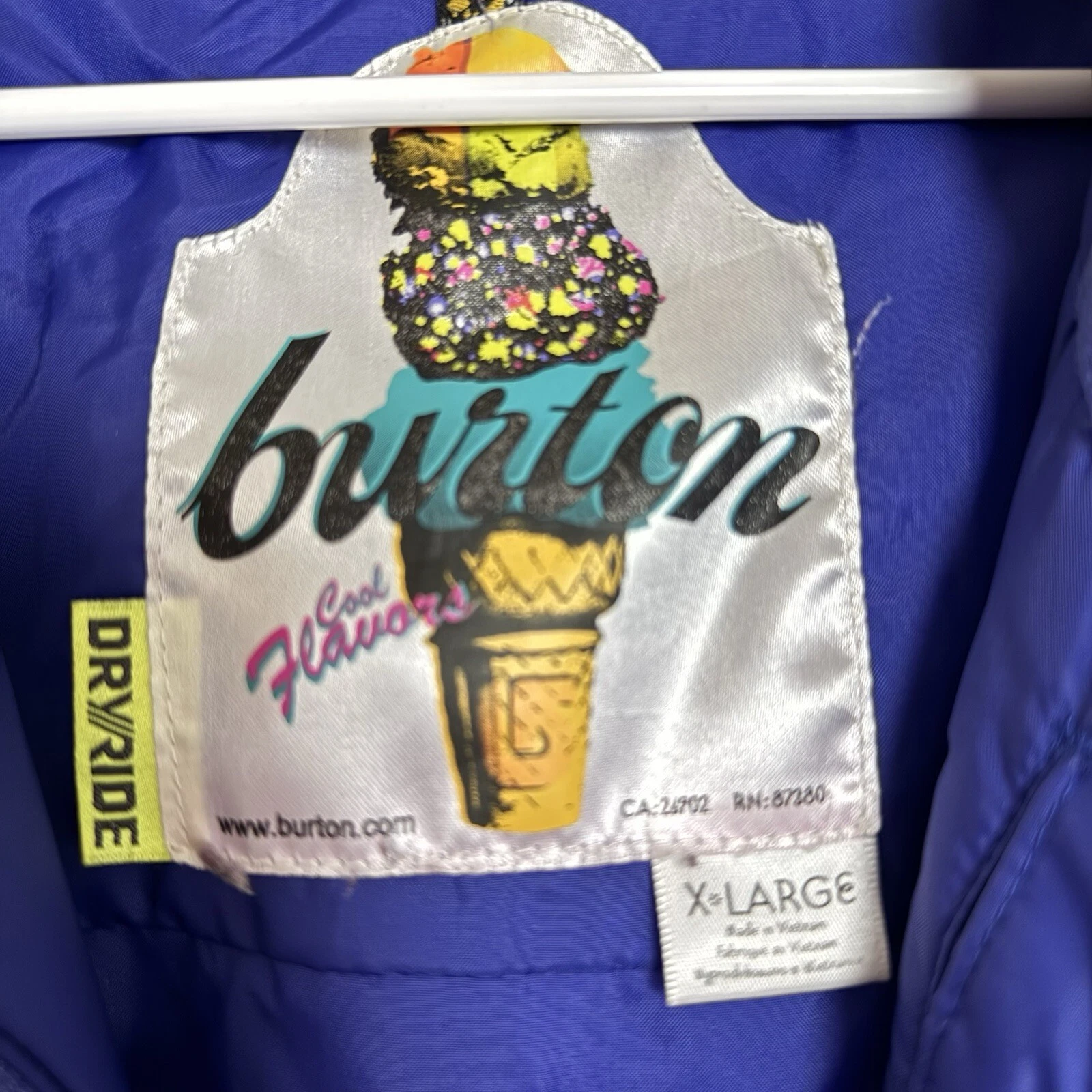 burton jet set cool flavors dry ride ski snowboarding coat jacket