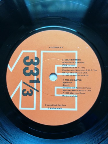 NME Fourplay EP - Elvis Costello/Billy Bragg/Mantronix/MilesDavis -1986 - Picture 4 of 4