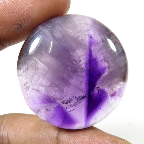 Amethyst Round Smooth Cabs 89 mm Natural Amethyst Star Purple Gems 89 Cts AS-17 - Picture 6 of 9