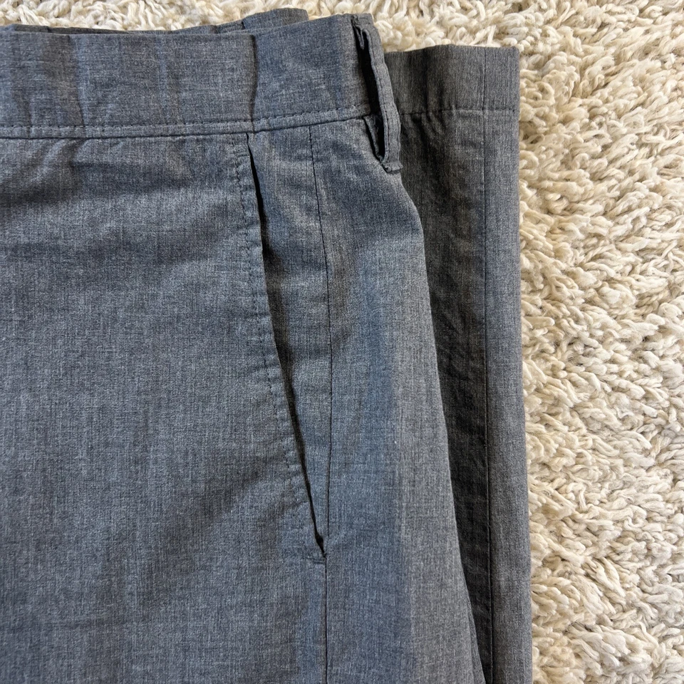 J. Crew Mens 34x34 Cotton Flat Front Slash Pocket Pants Gray Golf Casual - Image 3 of 4