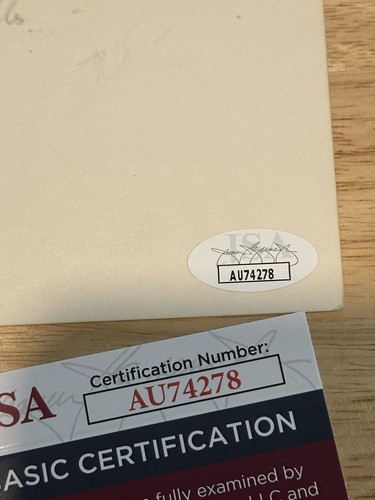 Carta indice Oscar Bonavena 3x5 firmata JSA autografata firmata Ringo 1/1 trovata rara - Foto 2 di 2