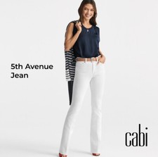 Cabi New NWT 5Th Avenue Jeans 6285 White denim Size 00-20 Reg Was 139