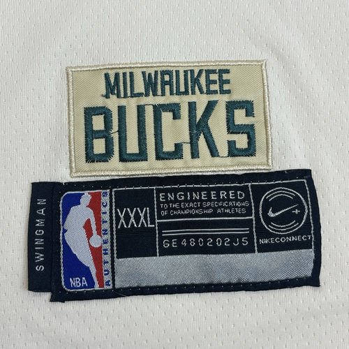 Nike Jrue Holiday Milwaukee Bucks Cream City 21 Swingman Basketball Jersey XXXL - Picture 7 of 18