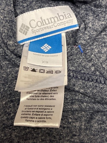 Columbia Boy's Reversible Full Zip Hooded Jacket Blue Black Grey Pockets XS 6/7 - Picture 11 of 12