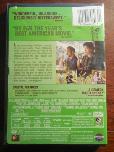Sideways (DVD, 2004) Brand New - Picture 2 of 2