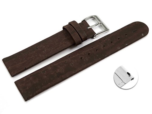 Bracelet De Montre Cuir Vachette Marron – Dégagement Rapide, Style Vintage, Neuf Avec étiquette