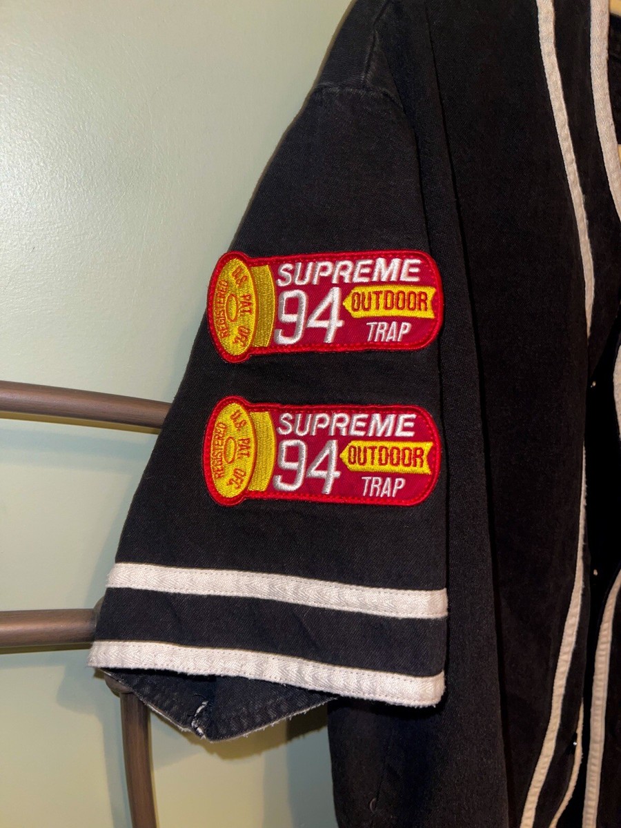 Supreme Patches Denim Baseball Jersey Black Size Medium | eBay Supreme Patches Denim Baseball Jersey Black Size Medium | eBay