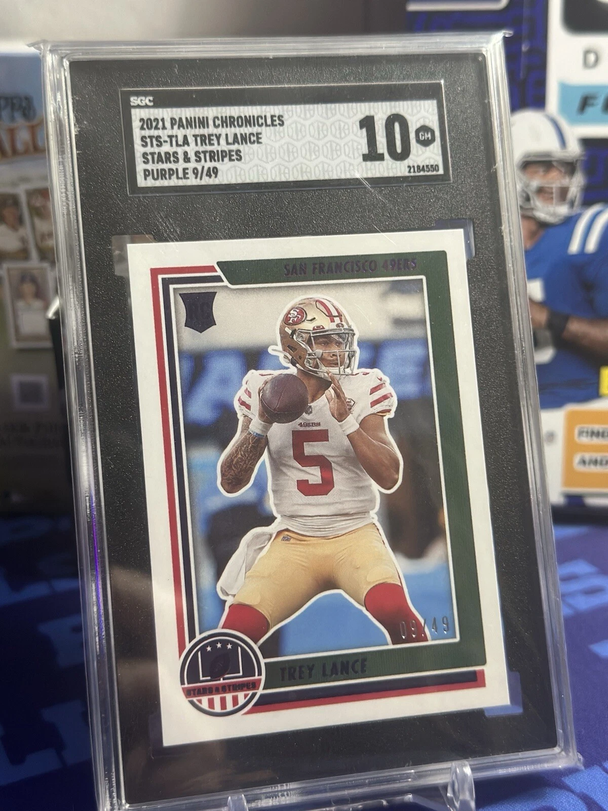 Trey Lance Panini Chronicles Stars & Stripes #STSTLA Purple