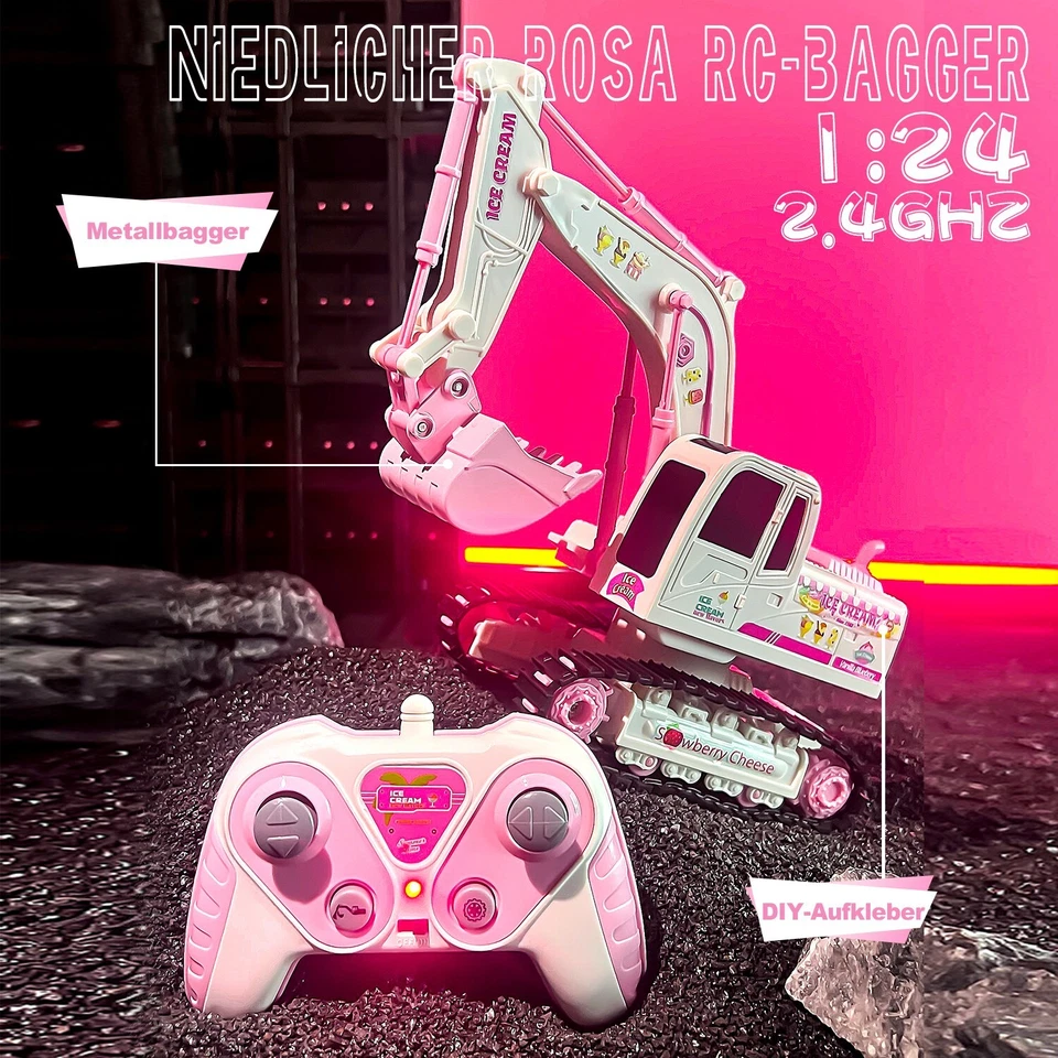 Ferngesteuerter Bagger Mädchen, 1:24 RC Bagger Ferngesteuert, Traktor - Bild 2 von 4