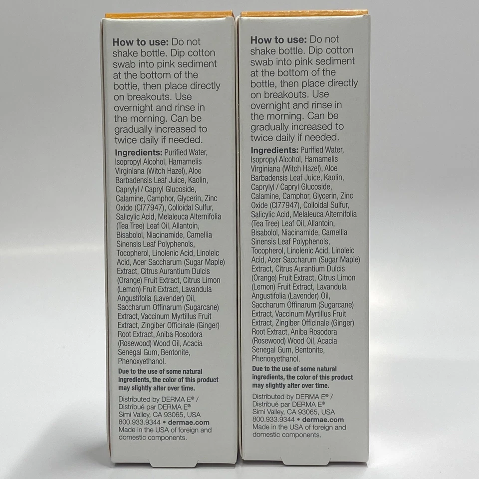 DERMA-E Sulfur Spot Treatment Colloidal Sulfur Salicylic Acid 1 fl. oz. Pack 2 - Image 3 of 4