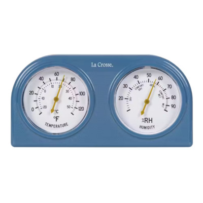 Weather Station Thermometer And Humidity Gauge Indoor Analog Monitors 5 Levels