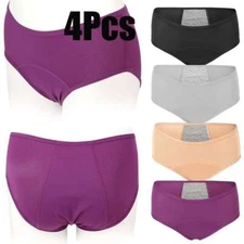 4pcs/set Menstrual Period Leak Proof Panties Women Underwear Pants Nylon Briefs