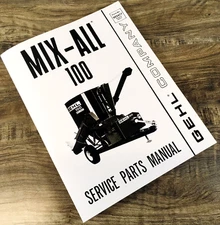 Gehl 100 Mix-All Grinder Parts Manual Catalog Book Assembly Schematics