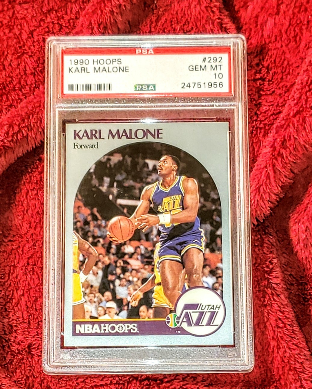 KARL MALONE 1990 HOOPS #292 UTAH JAZZ HOF PSA 10 🔥 GEM MINT