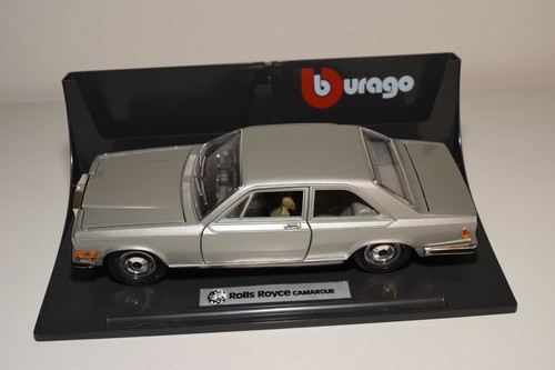 A7 1:22 BBURAGO BURAGO 3003 ROLLS ROYCE CAMARGUE METALLIC GREY MINT CONDITION - Bild 1 von 6
