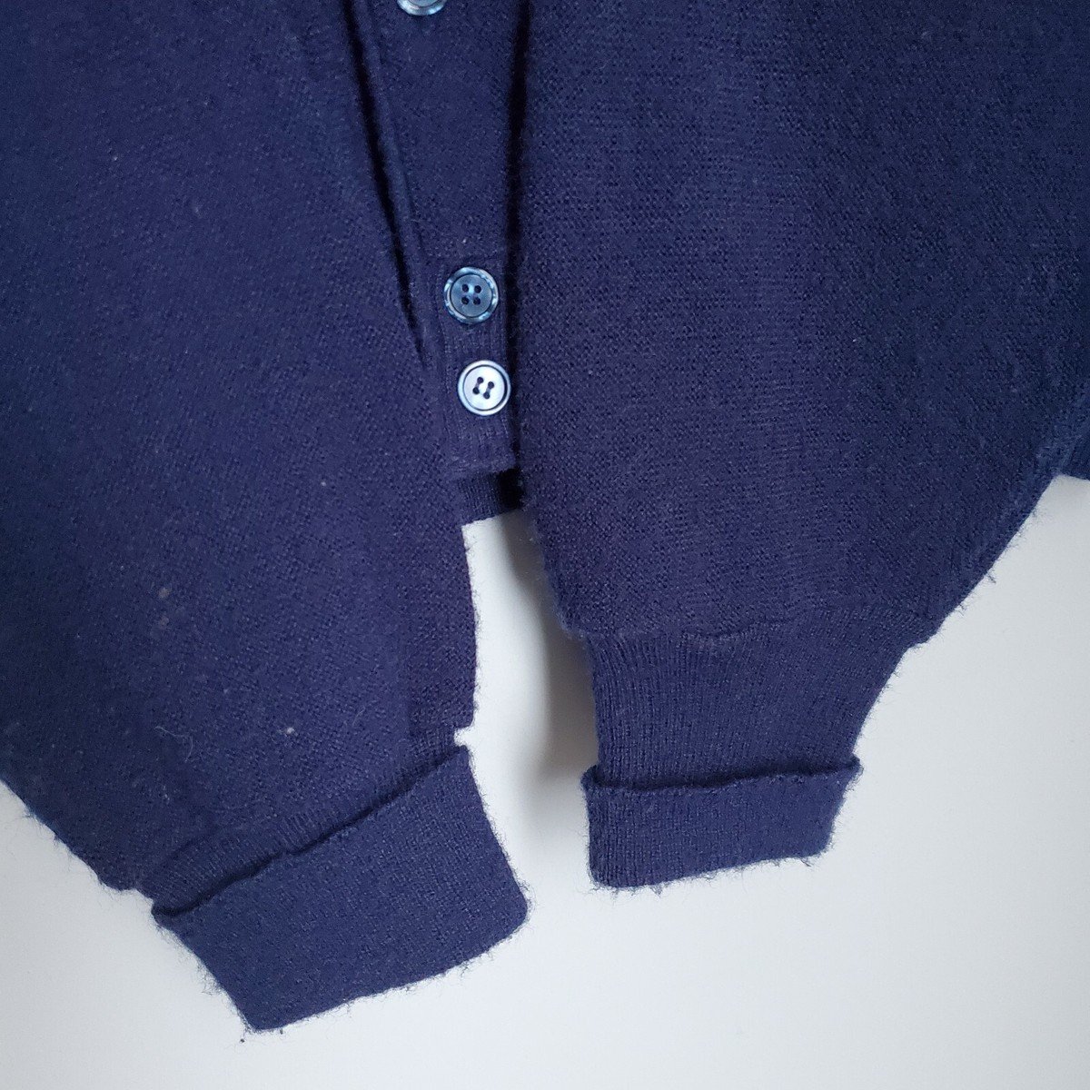 トップス 70s acrylic cardigan Vintage 1970's Men's X Large Steeplechase Light Blue Acrylic