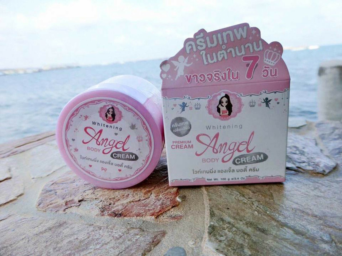 Pink Angel Body Cream Gluta Whitening Dark Skin Lightening Skin 100 g
