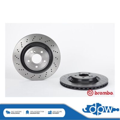 Fits Mercedes SL 2012-2020 3.5 4.0 5.5 + Other Models Brake Discs Rear DPW