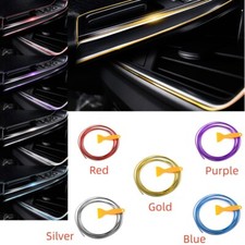 5M Car Interior Exterior Dashboard Decor Moulding Trim Fexible Strip DIY Line