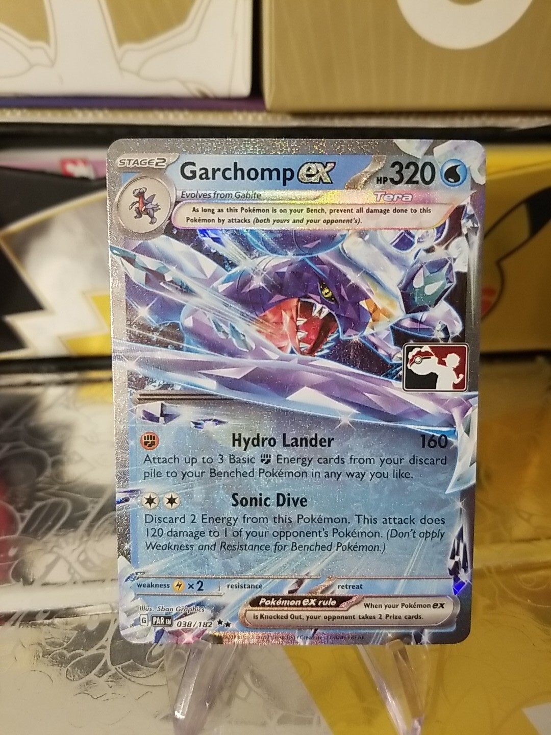 Garchomp Ex Pokemon Prize Pack Series 5 Promo Pokemon Card NM/LP Play Stamp