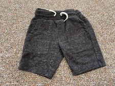 Wonder Nation Boys Black Gray Sweatpant Shorts Size XS 4-5