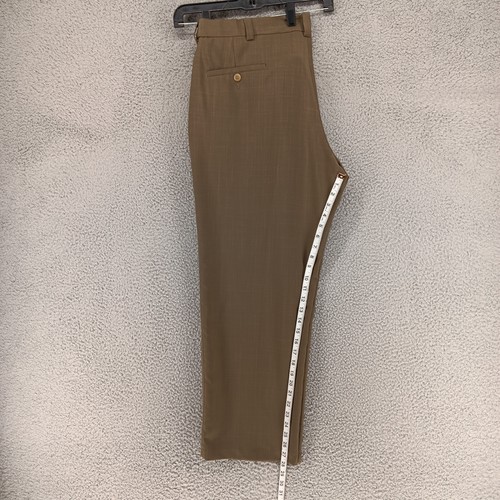 Haggar Pants Mens 40X29 Khaki Flat Front Dress Pants - Picture 7 of 10