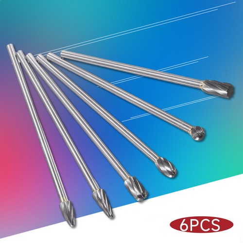 6pcs Tungsten Carbide Aluminum Rotary File port and polish kit cylinder head US - Picture 11 of 14