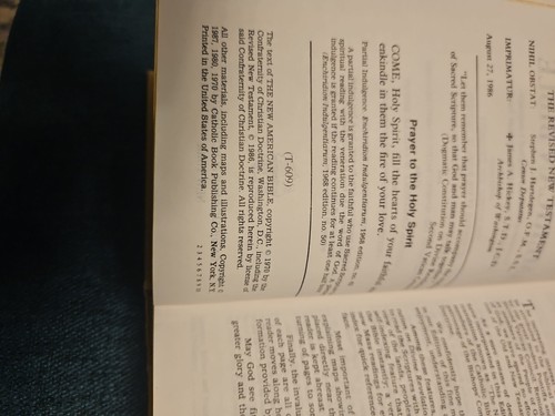 New American Bible St. Joseph Medium Size Edition Catholic Book HC No DJ - Foto 12 di 13