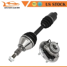 Front CV Axle Shaft + Wheel Hub Bearing For Ram 1500 2012 2013 2014 -2018 4WD