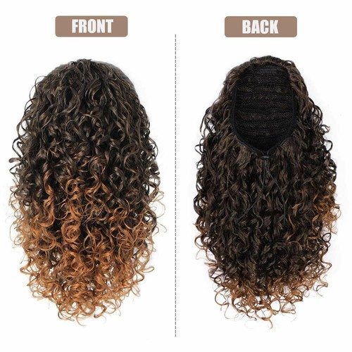 Afro Kinky Curly Ponytail Puff Afro Bun Updo Hair Synthetic Drawstring 14 Inches - Picture 15 of 19