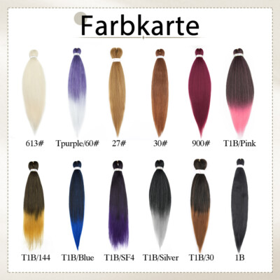 DIFUNEE Vorgedehntes Flechthaar – 8 Packungen, 55,9 Cm, Yaki-Textur, Für Twist- Oder Box Braids