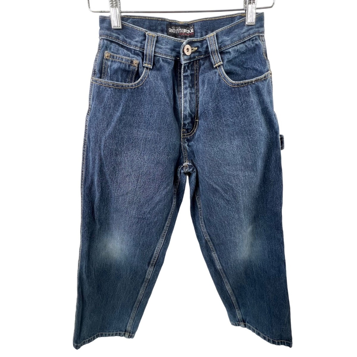 USA古着 southpole バギーデニムジーンズ w40 グランジ Y2K VINTAGE Y2K Southpole Baggy Embroidered Carpenter Jeans 32