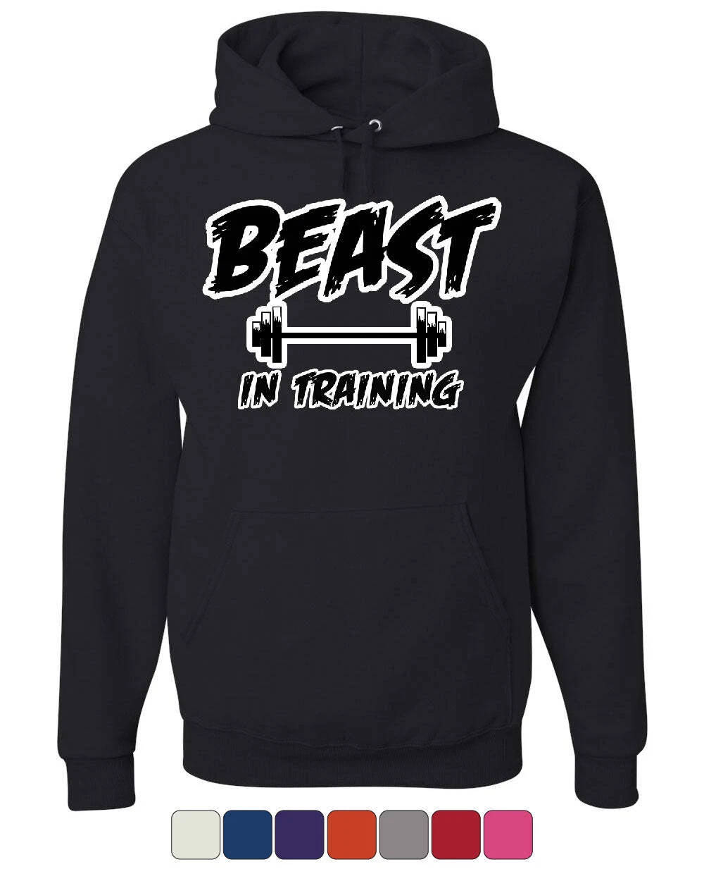 Beast In Training Hoodie Funny Gym Workout Fitness Sweatshirt